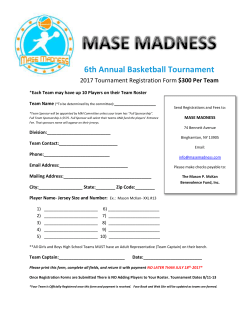 to REGISTER your TEAM