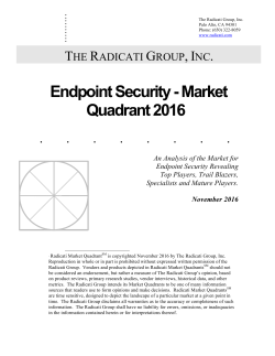 Endpoint Security - Market Quadrant 2016