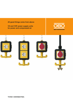 All good things come from above VH and VHF power supply units for
