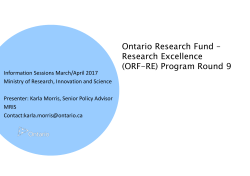 ORF-RE - Research and Innovation