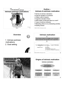 Intrinsic-extrinsic motivation and goal-setting 20146