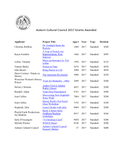 2017 Grant Recipients