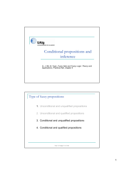 Conditional propositions and inference