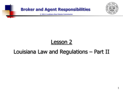 Broker and Agent Responsibilities