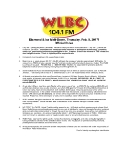 "Diamond and Ice 2017" contest rules