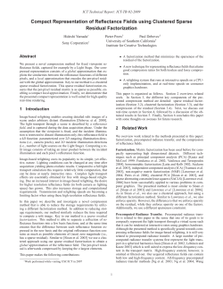 Compact Representation of Reflectance Fields using Clustered