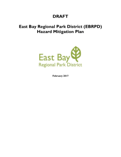 Chapter 1 Introduction DRAFT - East Bay Regional Park District