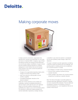 Making corporate moves