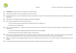 Schedule 7 Team Points - Coniston Junior Soccer Club