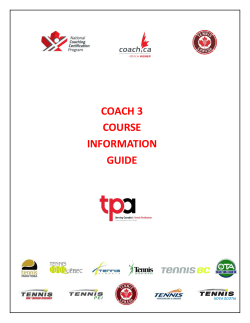 coach 3 course information guide