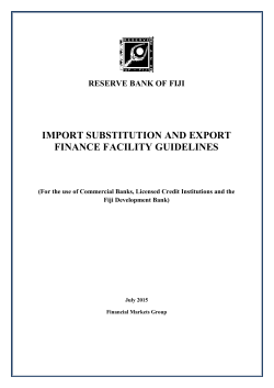import substitution and export finance facility guidelines