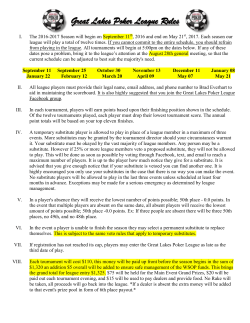 docx - Great Lakes Poker League