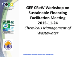 Chemicals Management of Waterwater