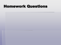Homework Questions Binomial Theorem Binomial