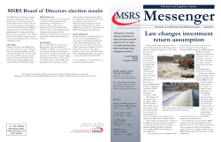 Law changes investment return assumption