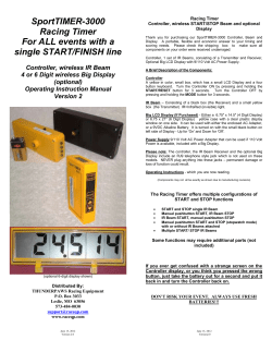Racing Timer - Thunderpaws Racing Equipment