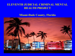 Making Jail the Last Resort - Florida Alcohol and Drug Abuse