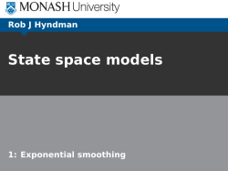 State space models