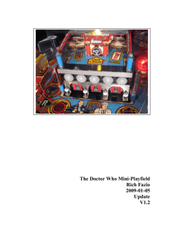 The Doctor Who Mini-Playfield Rich Fazio 2009