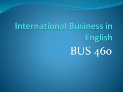 International Business in English