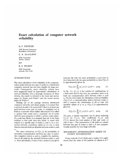 Exact calculation of computer network reliability