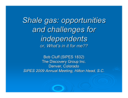Shale gas - The Discovery Group