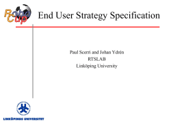 End User Strategy Specification