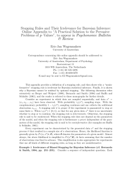 Stopping Rules and Their Irrelevance for Bayesian Inference: Online