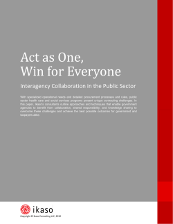 Act as One, Win for Everyone: Interagency