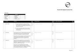 07 Jun 2017 | By nacro Prevent Risk Register and Action Plan