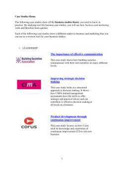 Case Studies Content..