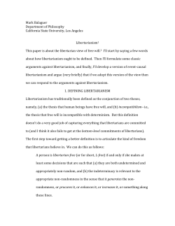 Libertarianism - California State University, Los Angeles