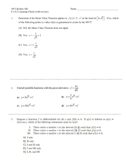 4-1 and 4-2 Learning Check (with review)