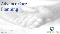 Advance Care Planning - North Country Initiative