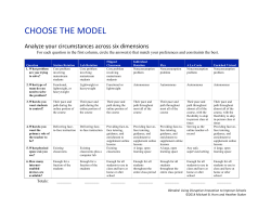 choose the model - Blended Learning Universe