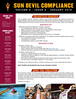 January 2016 - Sun Devil Compliance