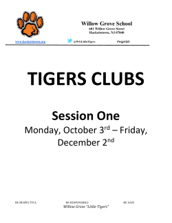 WG T.I.G.E.R.S. Club Catalog - Hackettstown School District
