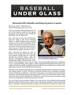 Hemond still valuable marking 65 years in game