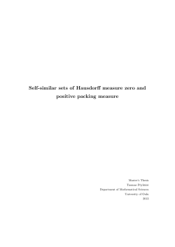 Self-similar sets of Hausdorff measure zero and positive