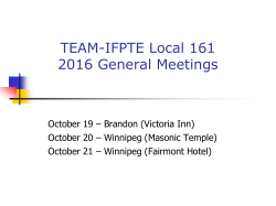 2016 TEAM AGM Presentation