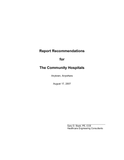 JOINT COMMISSION "EC" REPORT RECOMMENDATIONS
