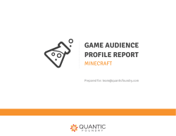 game audience profile report