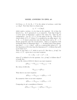MODEL ANSWERS TO HWK #5 8.2 Given x &isin; X, let B x C V be the