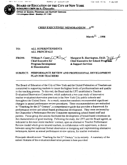 Chief Executive Memorandum # 80, 1997-98