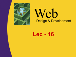 CWP2: JDBC - VULMS.edu.pk