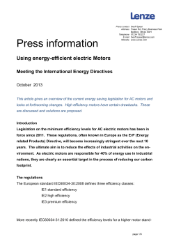 energy efficient electric motors