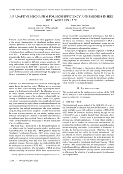an adaptive mechanism for high efficiency and fairness in ieee