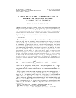 A SIMPLE PROOF OF THE COMPLETE CONSENSUS OF