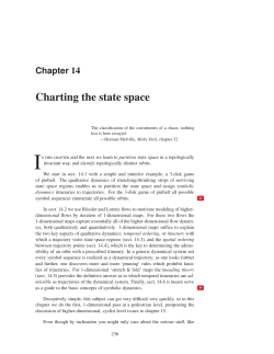 Charting the state space