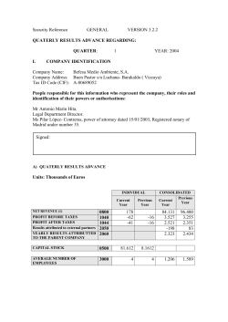 Security Reference GENERAL VERSION 3.2.2 QUATERLY
